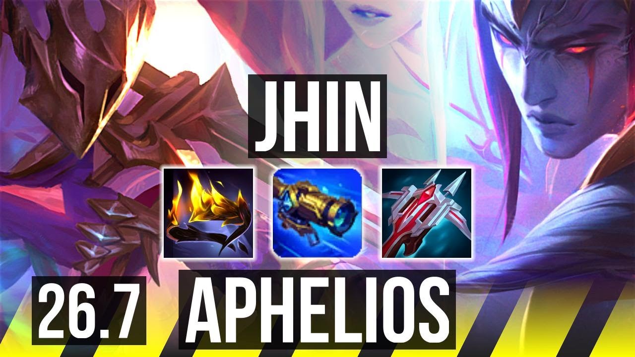 JHIN & Nautilus vs APHELIOS & Blitzcrank (ADC) | Good KDA: 14/1/10 | EUW Grão-Mestre | 26.7