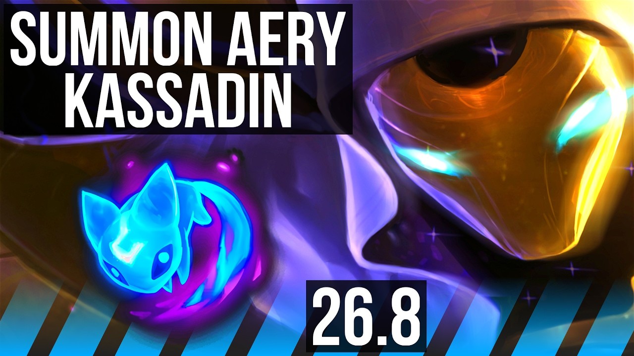 KASSADIN vs KAYLE (MID) | Summon Aery, 49K Dano | NA Grão-Mestre | 26.8