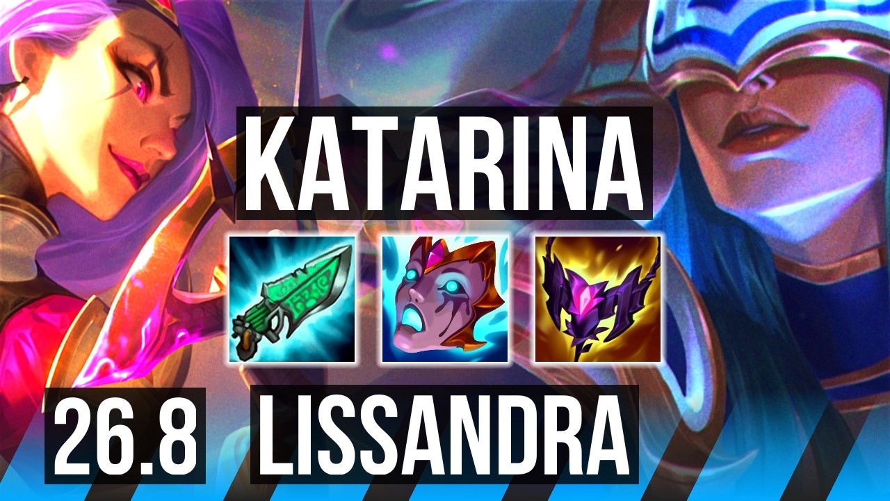 KATARINA vs LISSANDRA (MID) | NA Mestre | 26.8