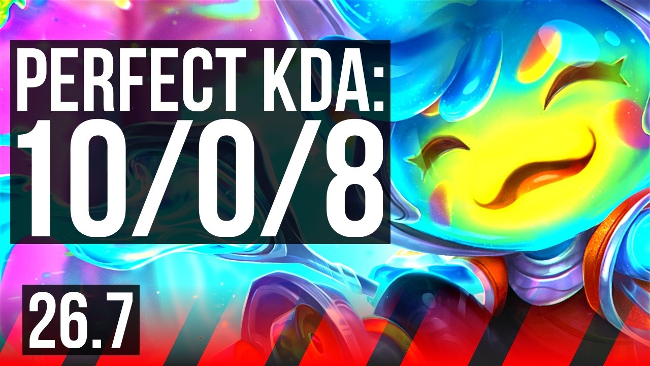 TEEMO vs JAX (TOP) | Perfect KDA: 10/0/8 | KR Mestre | 26.7