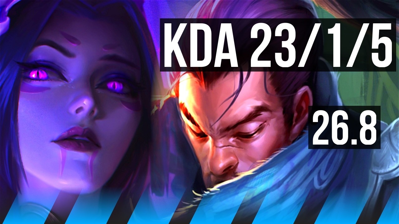 CASSIOPEIA vs YASUO (MID) | Good KDA: 23/1/5 | EUW Mestre | 26.8