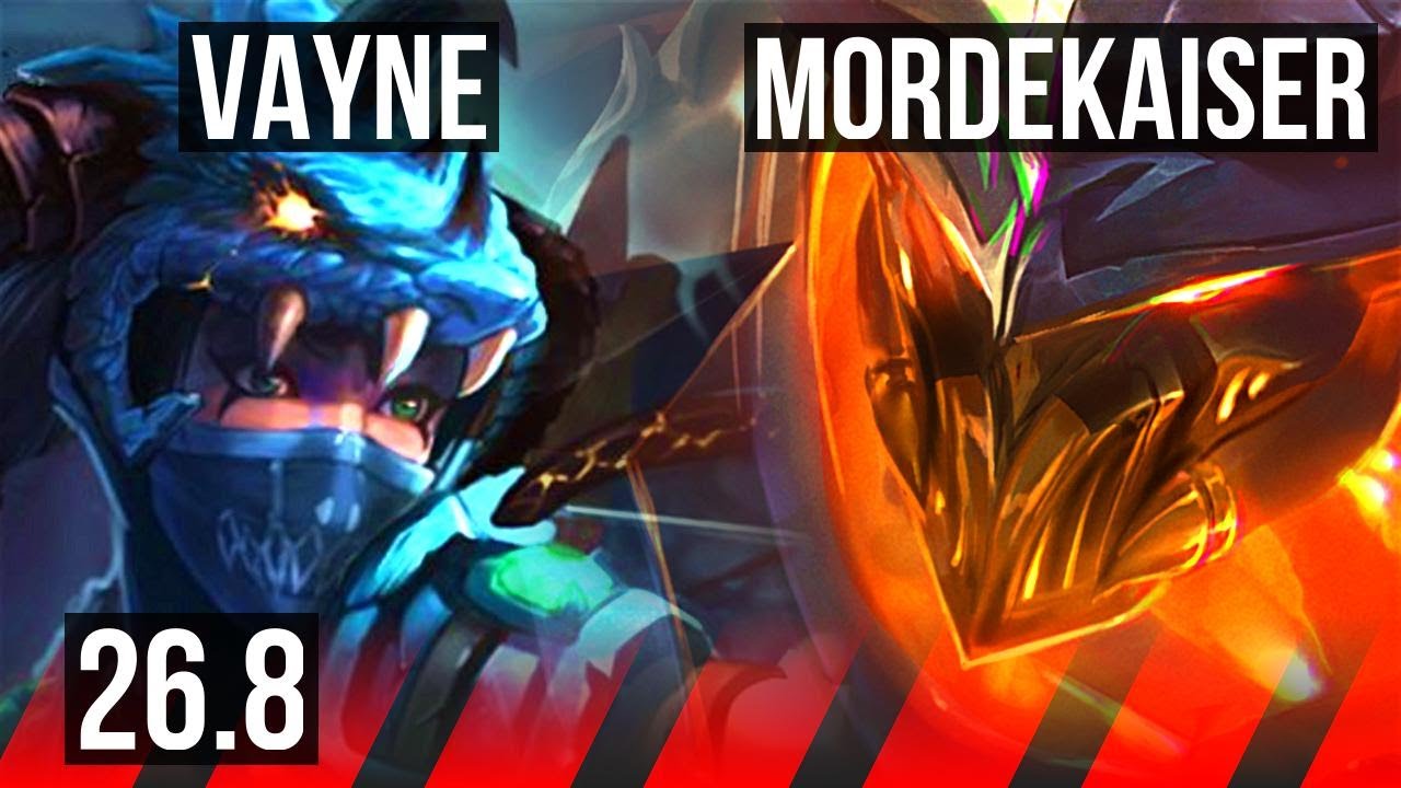 VAYNE vs MORDEKAISER (TOP) | Good KDA: 16/3/6 | NA Desafiante | 26.8
