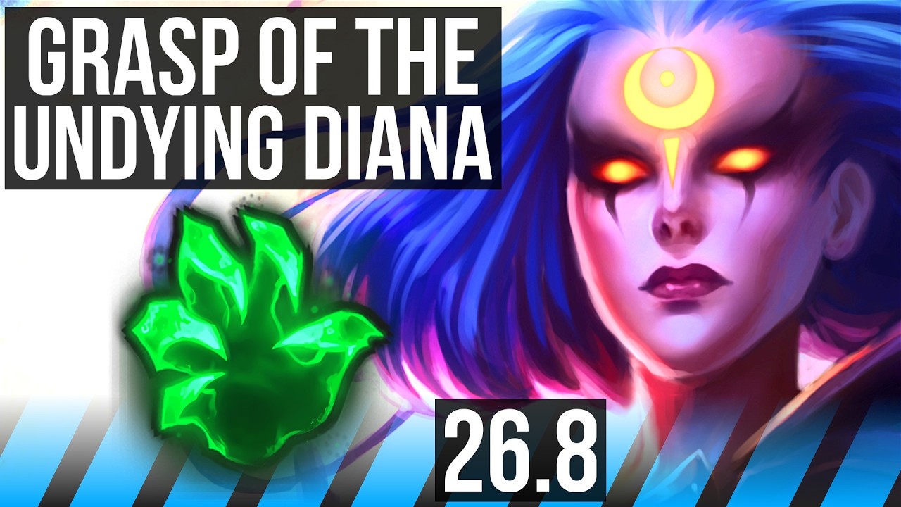 DIANA vs AHRI (MID) | Grasp Of The Undying | EUW Mestre | 26.8