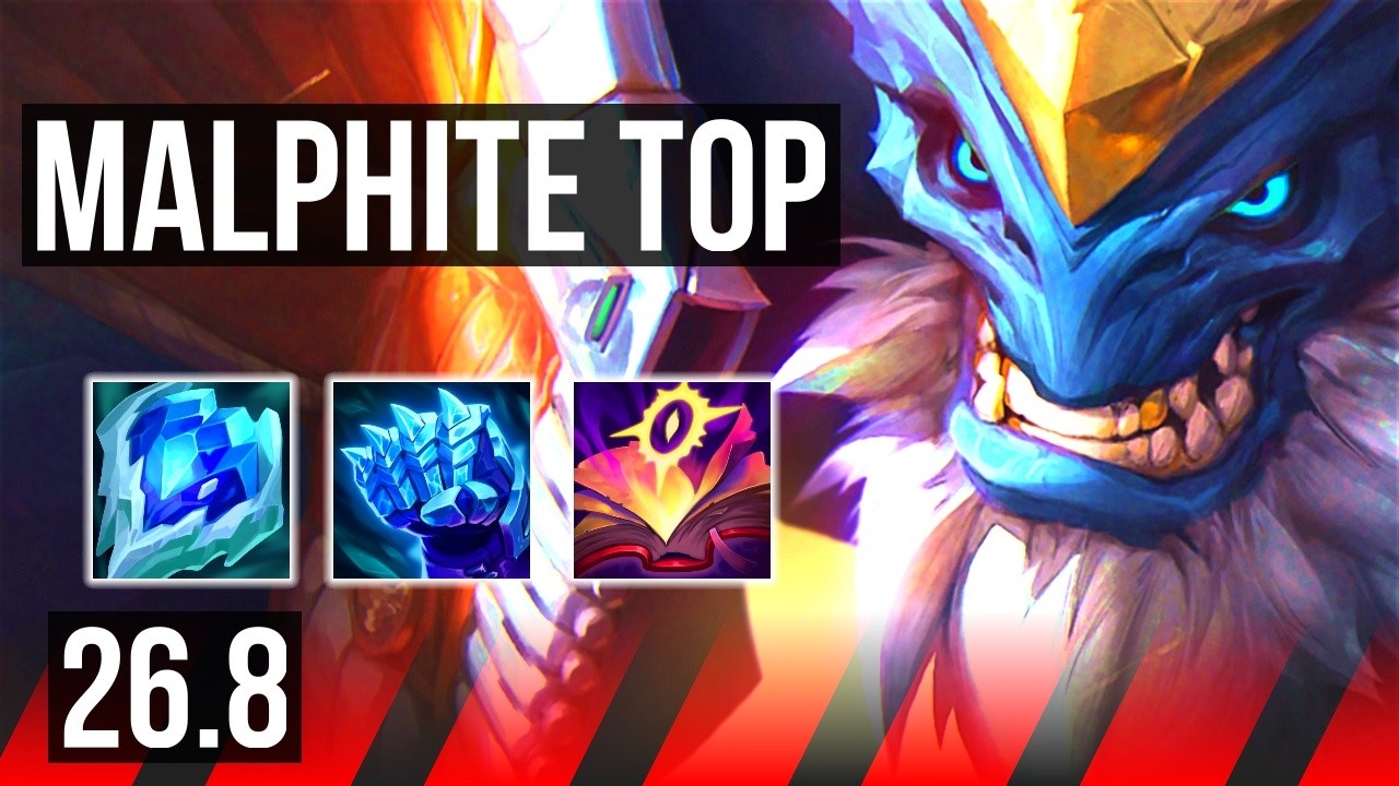 MALPHITE vs DARIUS (TOP) | Good KDA: 8/1/10 | EUW Mestre | 26.8