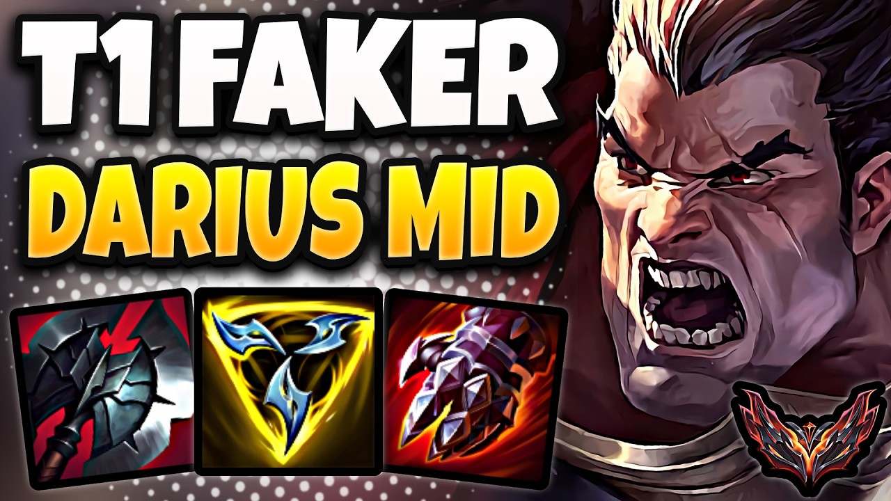 T1 Faker Darius vs Yone [ MID ] Korea Grão-Mestre 1284 LP | Patch 26.7