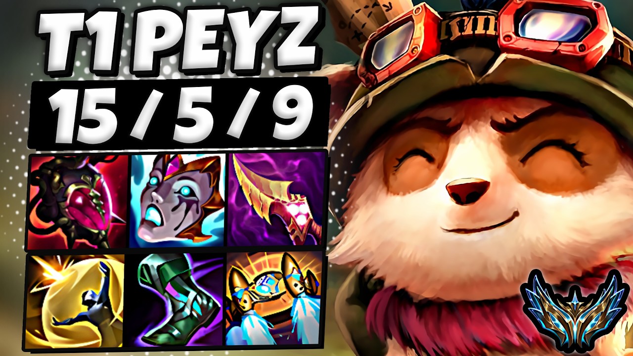T1 Peyz Teemo vs Yunara [ ADC ] Korea Desafiante 2462 LP | Patch 26.7