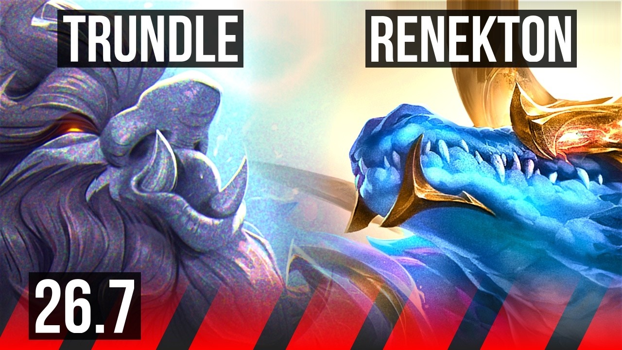 TRUNDLE vs RENEKTON (TOP) | 38K Dano | EUW Diamante | 26.7