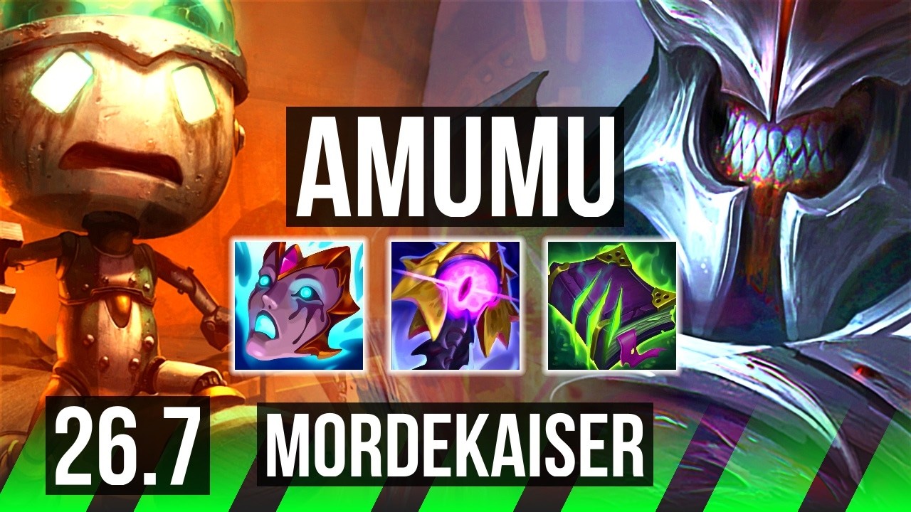 AMUMU vs MORDEKAISER (JGL) | KR Mestre | 26.7