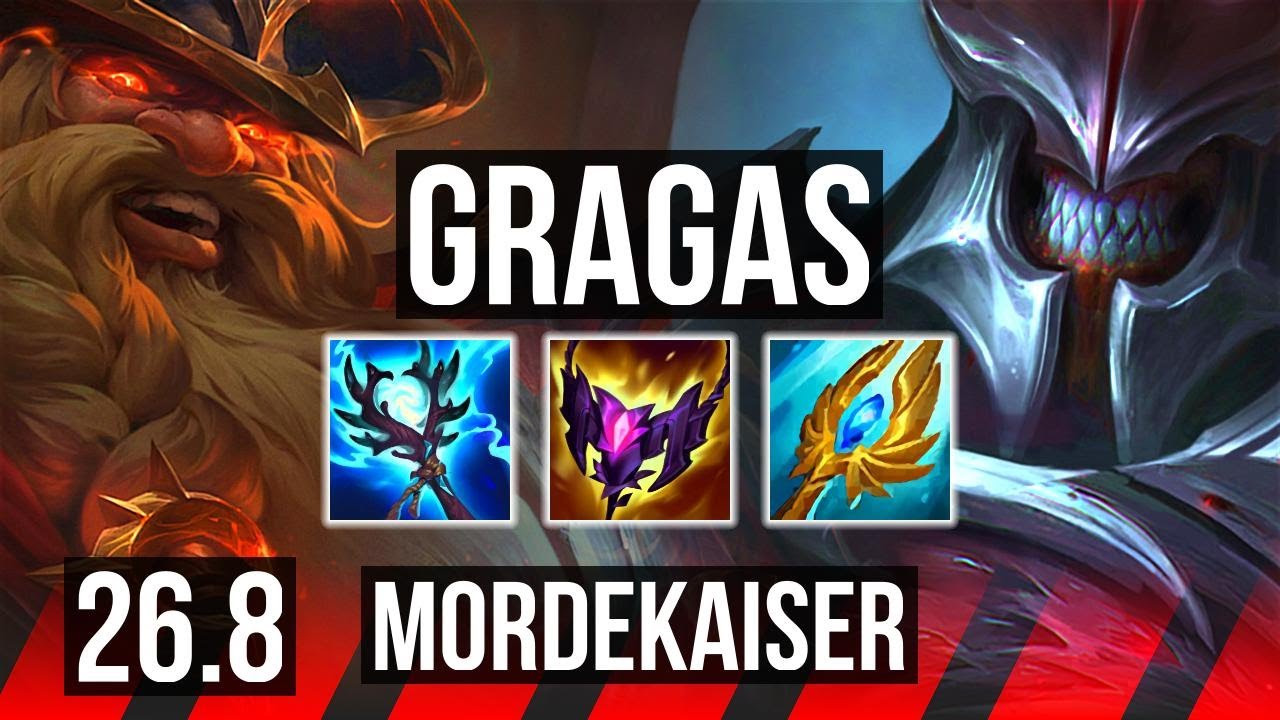 GRAGAS vs MORDEKAISER (TOP) | 41K Dano | EUW Diamante | 26.8