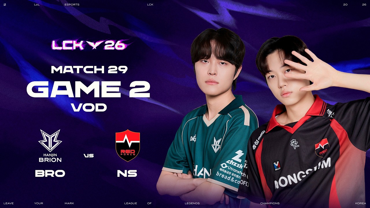 BRO vs NS | Partida 29 Game 2 | 2026 LCK
