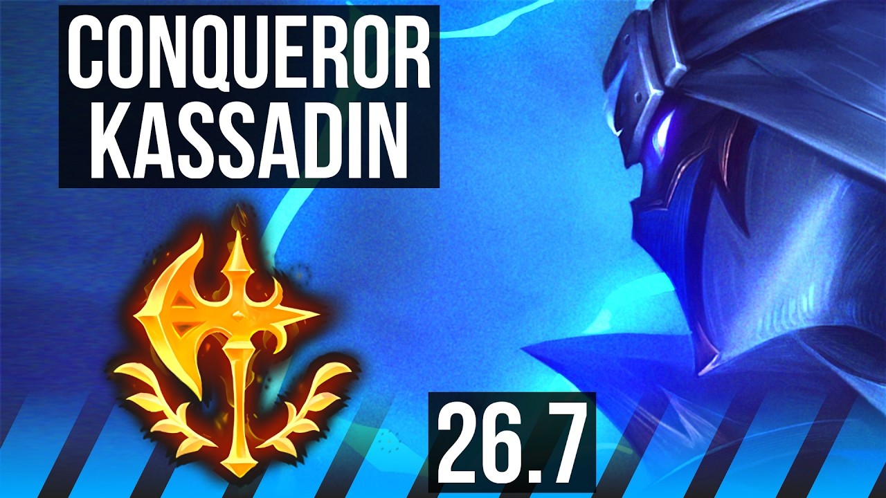 KASSADIN vs AHRI (MID) | Conqueror | KR Mestre | 26.7