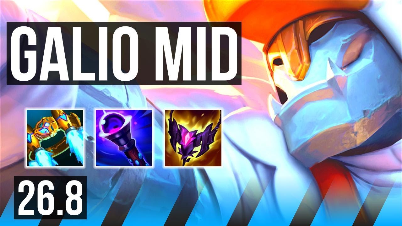 GALIO vs KATARINA (MID) | 65K Dano | KR Diamante | 26.8