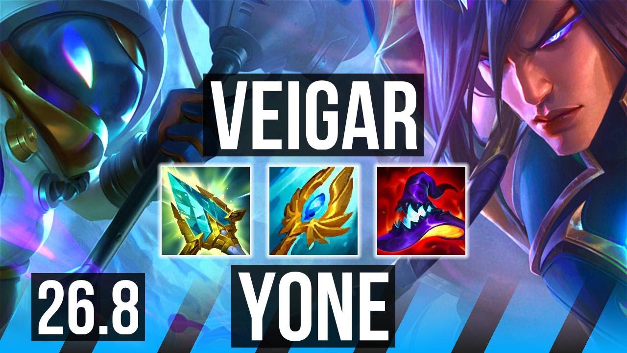 VEIGAR vs YONE (MID) | Good KDA: 6/1/5 | EUW Mestre | 26.8