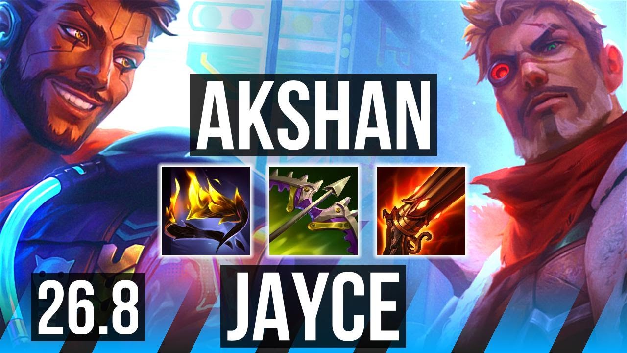 AKSHAN vs JAYCE (MID) | Good KDA: 19/1/11, 53K Dano | KR Desafiante | 26.8