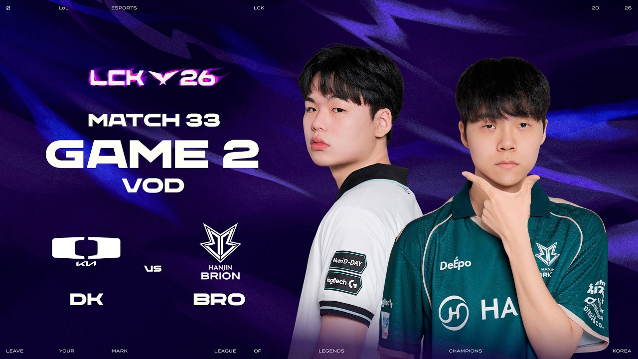 BRO vs DK | Partida 33 Game 2 | 2026 LCK