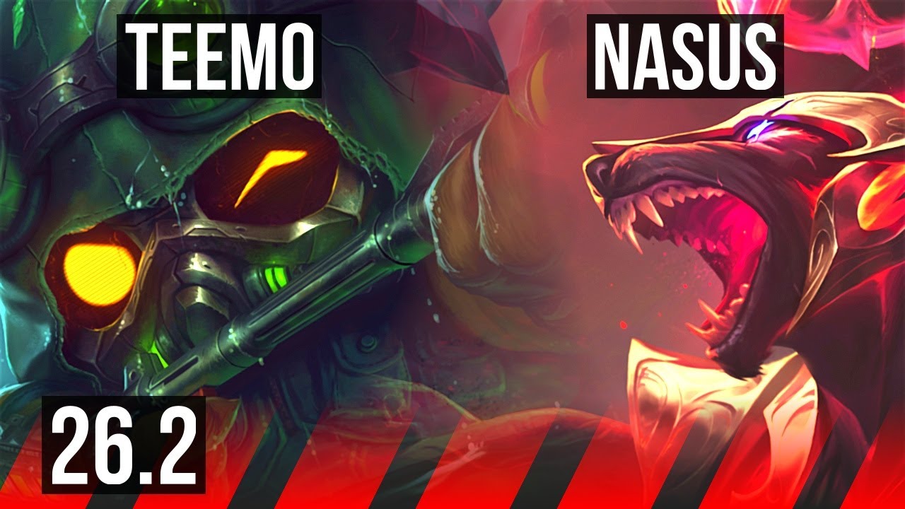 TEEMO vs NASUS (TOP) | Fleet Footwork | EUW Mestre | 26.2