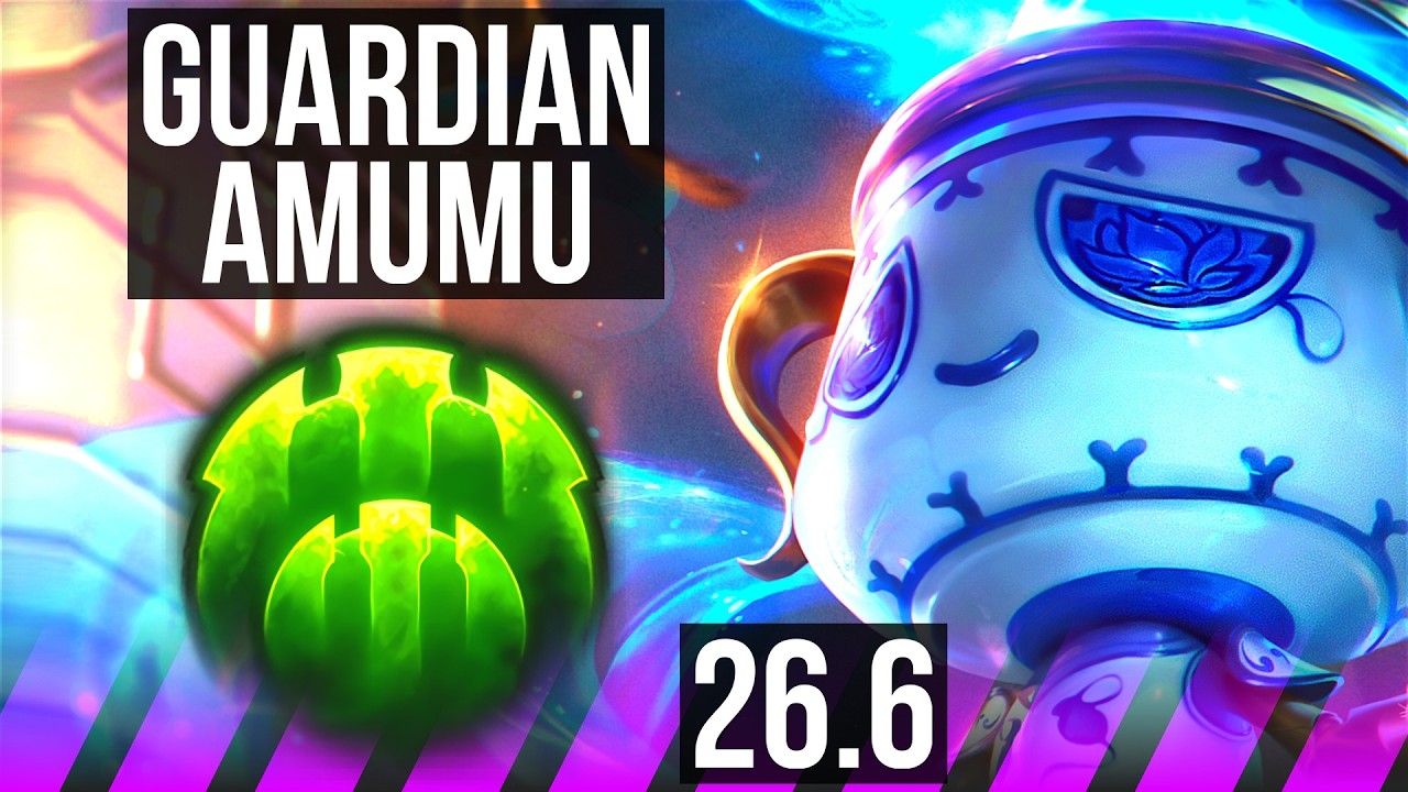 AMUMU & Katarina vs NAMI & Lucian (SUP) | Guardian | EUW Mestre | 26.6