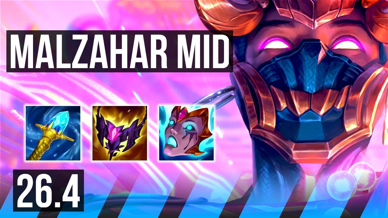 MALZAHAR vs LEBLANC (MID) | Good KDA: 15/1/7 | EUW Diamante | 26.4