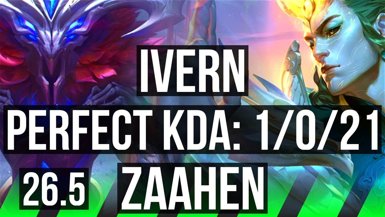 IVERN vs ZAAHEN (JGL) | Perfect KDA: 1/0/21 | BR Desafiante | 26.5