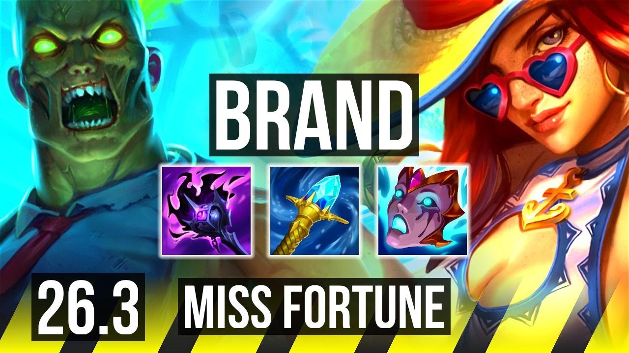 BRAND & Nami vs MISS FORTUNE & Nautilus (ADC) | 57K Dano, 4k gold Retorno | EUW Mestre | 26.3