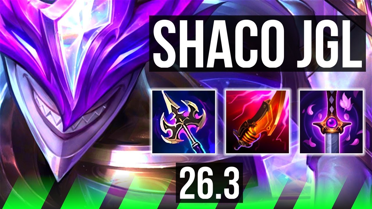 SHACO vs Mestre YI (JGL) | Good KDA: 17/1/5 | EUW Mestre | 26.3