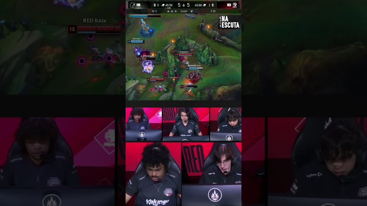 “Começaram até a falar em inglês no meio da play 😅” – A RED tá&hellip;