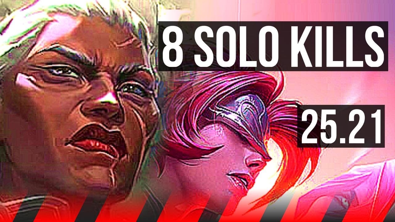 AMBESSA vs RIVEN (TOP) | 16/1/3, Lendário, 8 Abates Solo | EUW Mestre | 25.21