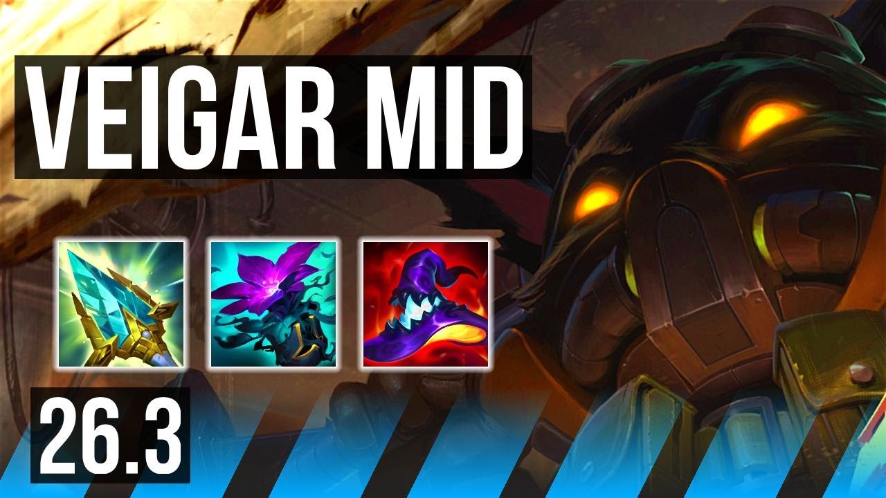 VEIGAR vs AKALI (MID) | EUNE Grão-Mestre | 26.3