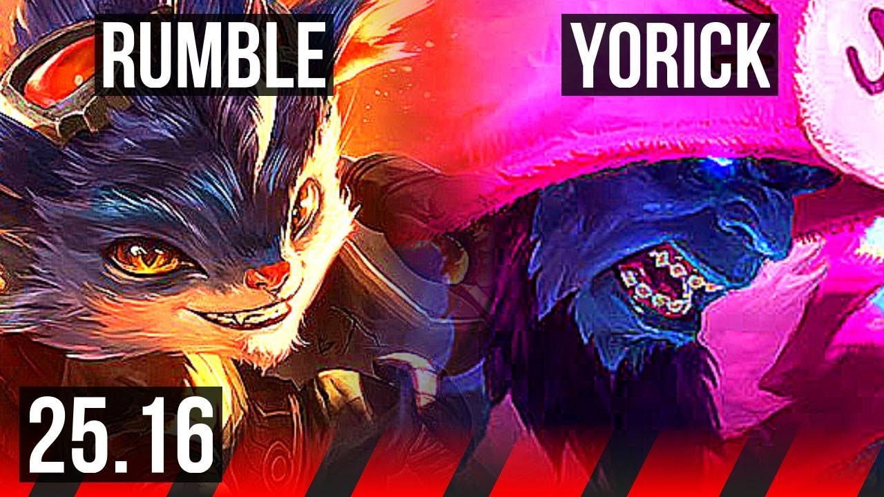 RUMBLE vs YORICK (TOP) | 5/2/8 | KR Mestre | 25.16