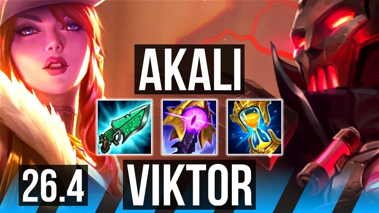 AKALI vs VIKTOR (MID) | 48K Dano | KR Mestre | 26.4