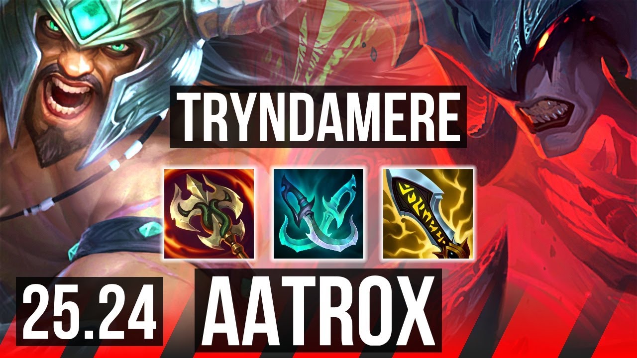 TRYNDAMERE vs AATROX (TOP) | Good KDA: 13/1/10 | EUNE Mestre | 25.24