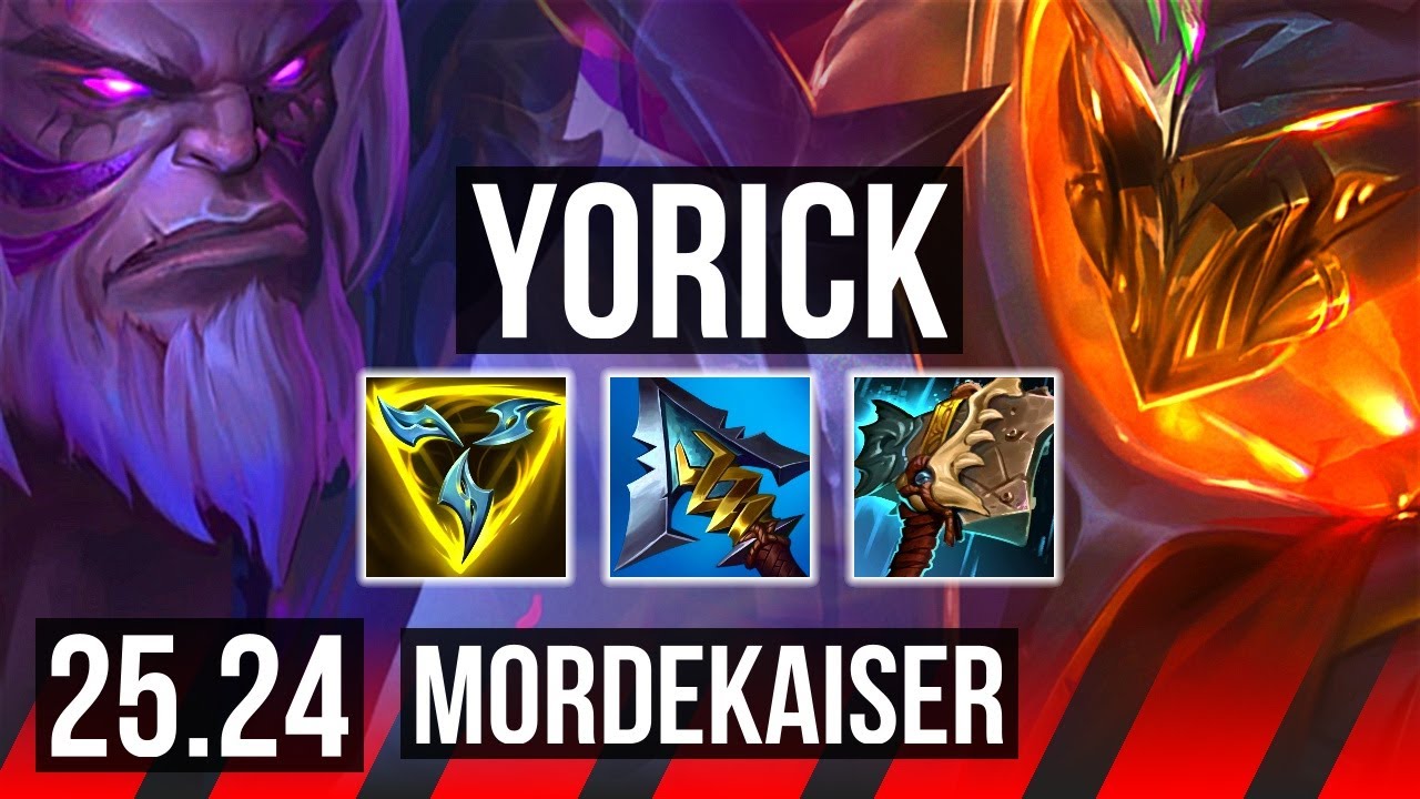 YORICK vs MORDEKAISER (TOP) | Good KDA: 6/1/5 | NA Mestre | 25.24
