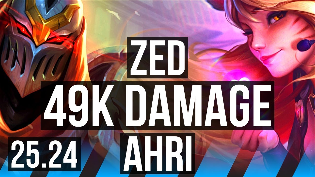 ZED vs AHRI (MID) | Good KDA: 22/2/6, 49K Dano | EUW&hellip;