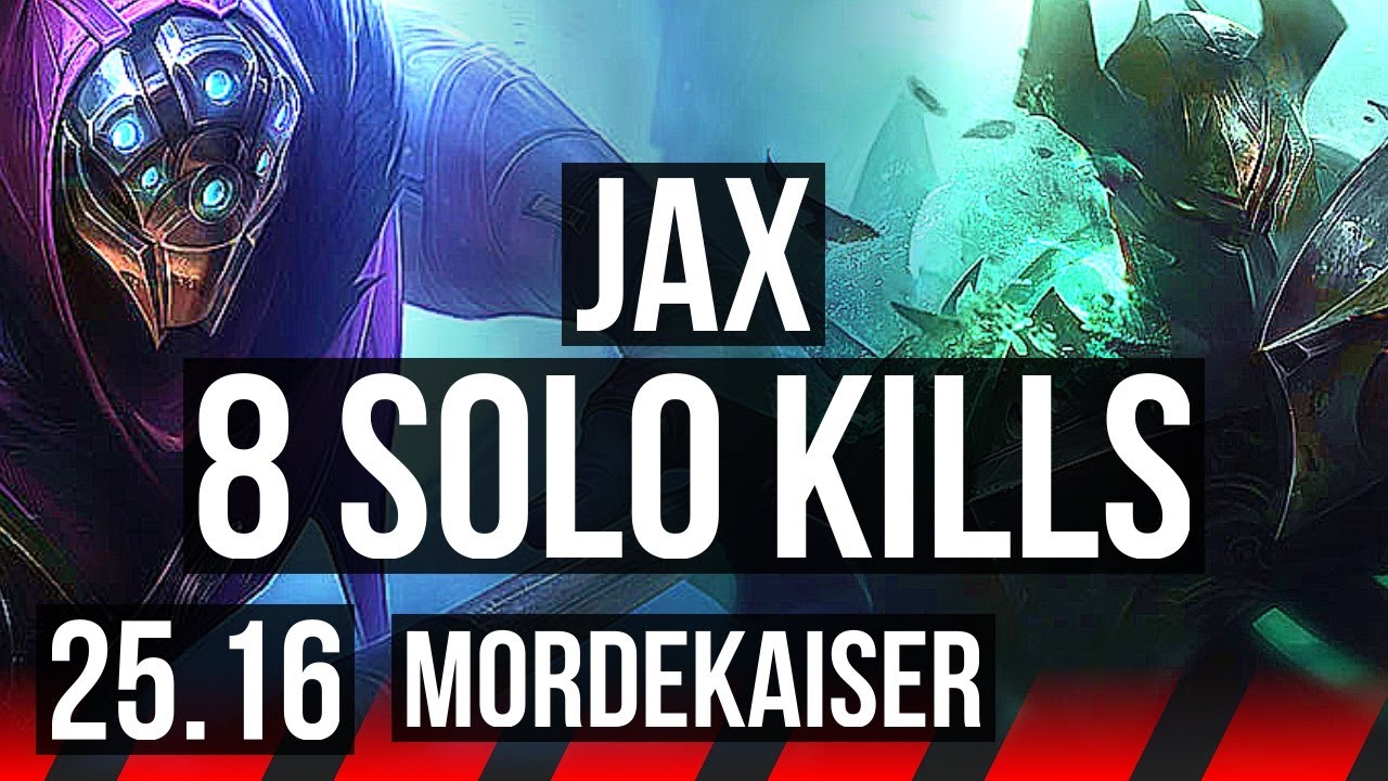 JAX vs MORDEKAISER (TOP) | 8 Abates Solo | KR Mestre | 25.16