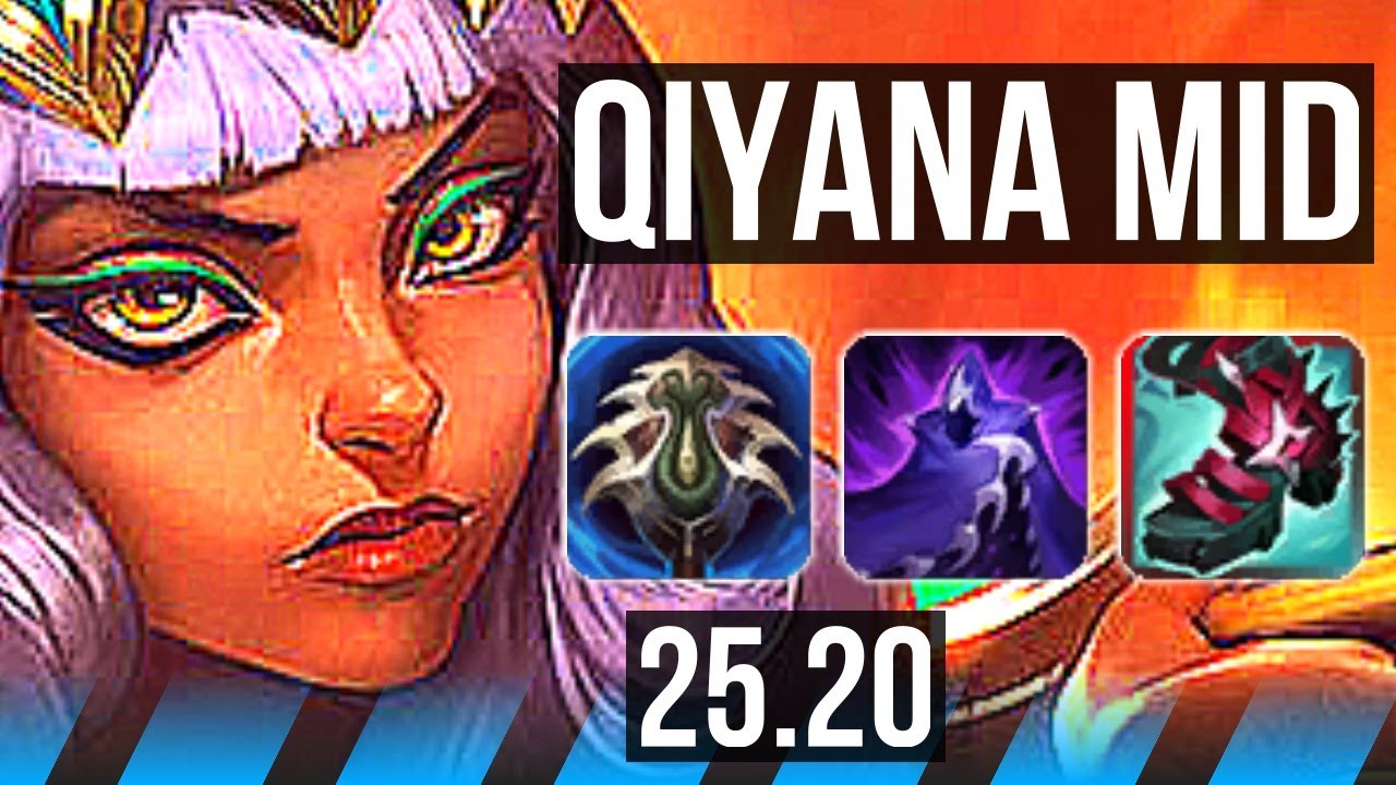 QIYANA vs AHRI (MID) | 11/1/5, Lendário | KR Mestre | 25.20