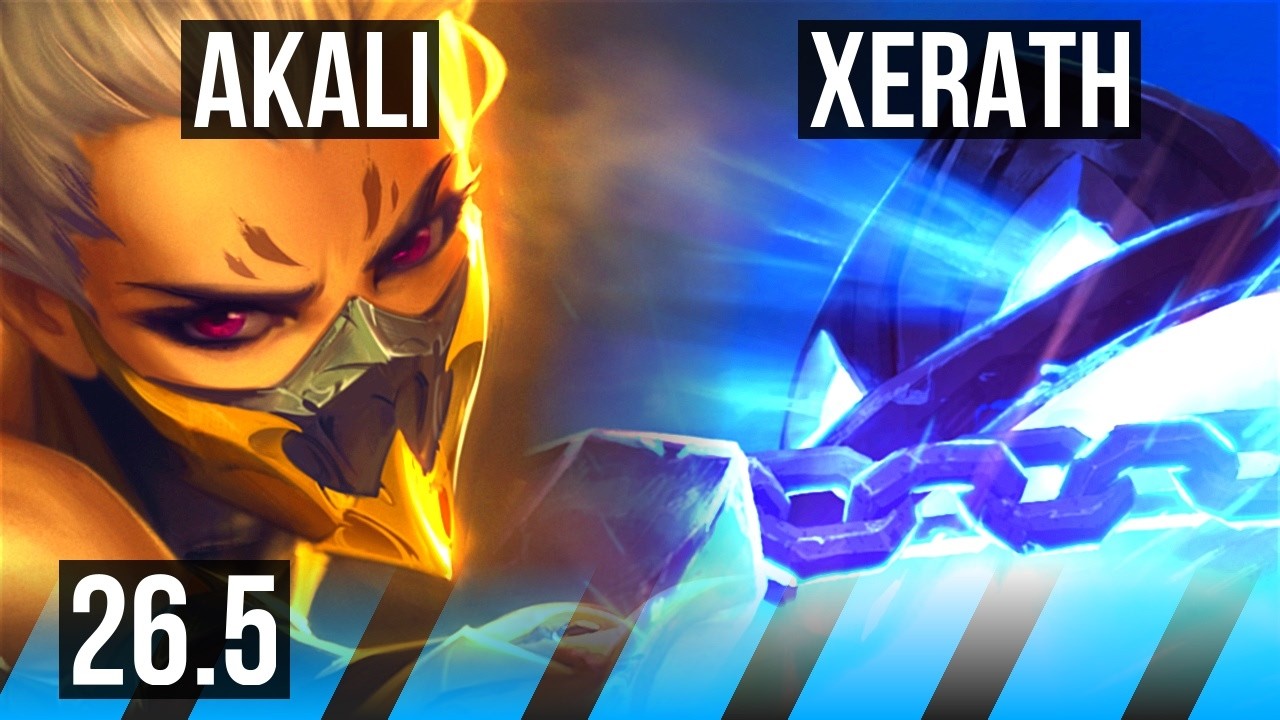 AKALI vs XERATH (MID) | Good KDA: 21/1/7, 59K Dano | TR Desafiante | 26.5