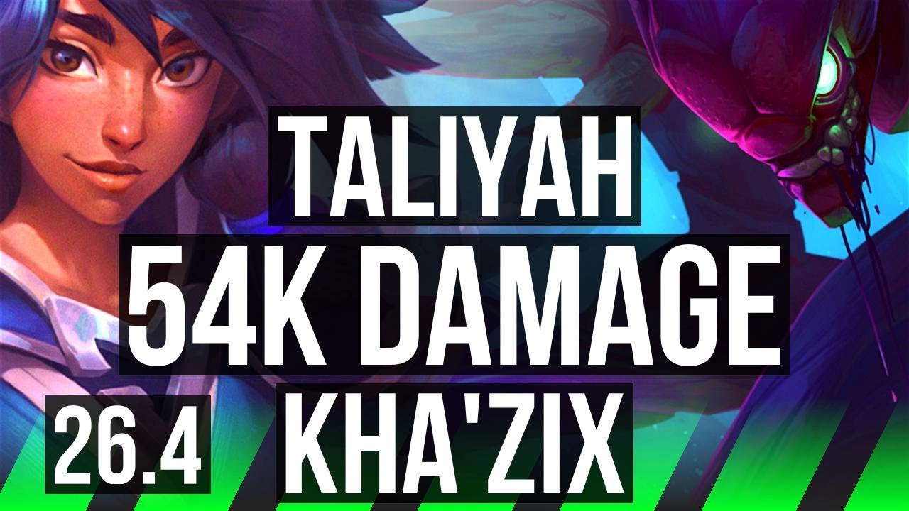 TALIYAH vs KHA’ZIX (JGL) | 54K Dano | EUW Mestre | 26.4