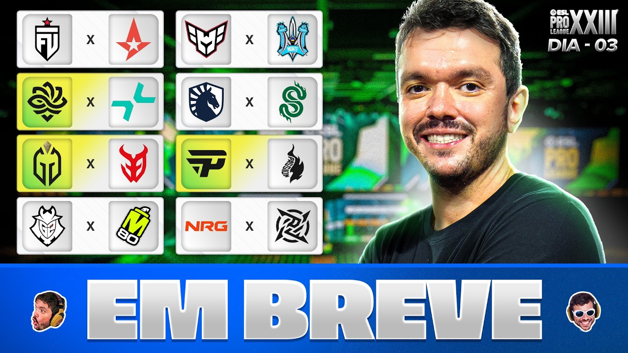 ESL PRO LEAGUE SEASON 23 STAGE 1 | DIA 3 – !socio – Siga @Gaules!