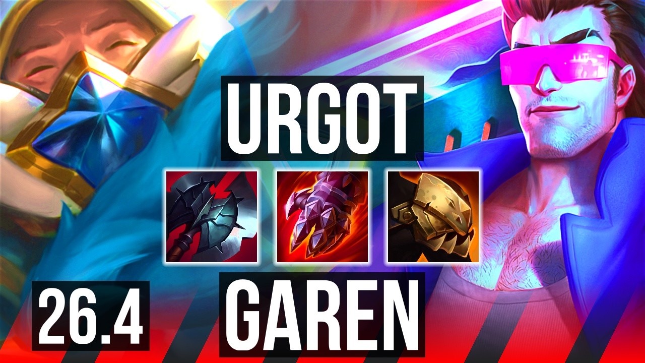 URGOT vs GAREN (TOP) | Good KDA: 19/1/0 | EUW Diamante | 26.4