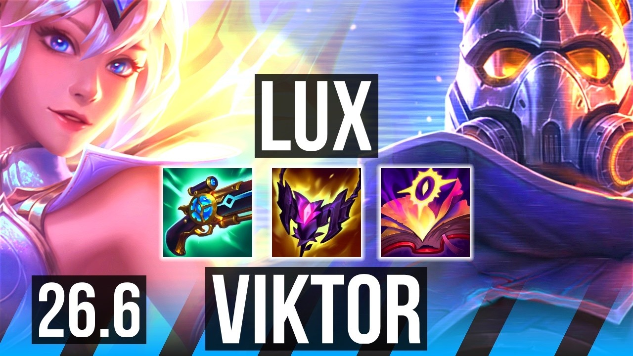 LUX vs VIKTOR (MID) | Good KDA: 10/1/7 | EUW Mestre | 26.6