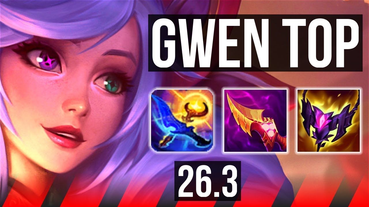 GWEN vs GAREN (TOP) | 62K Dano | NA Mestre | 26.3