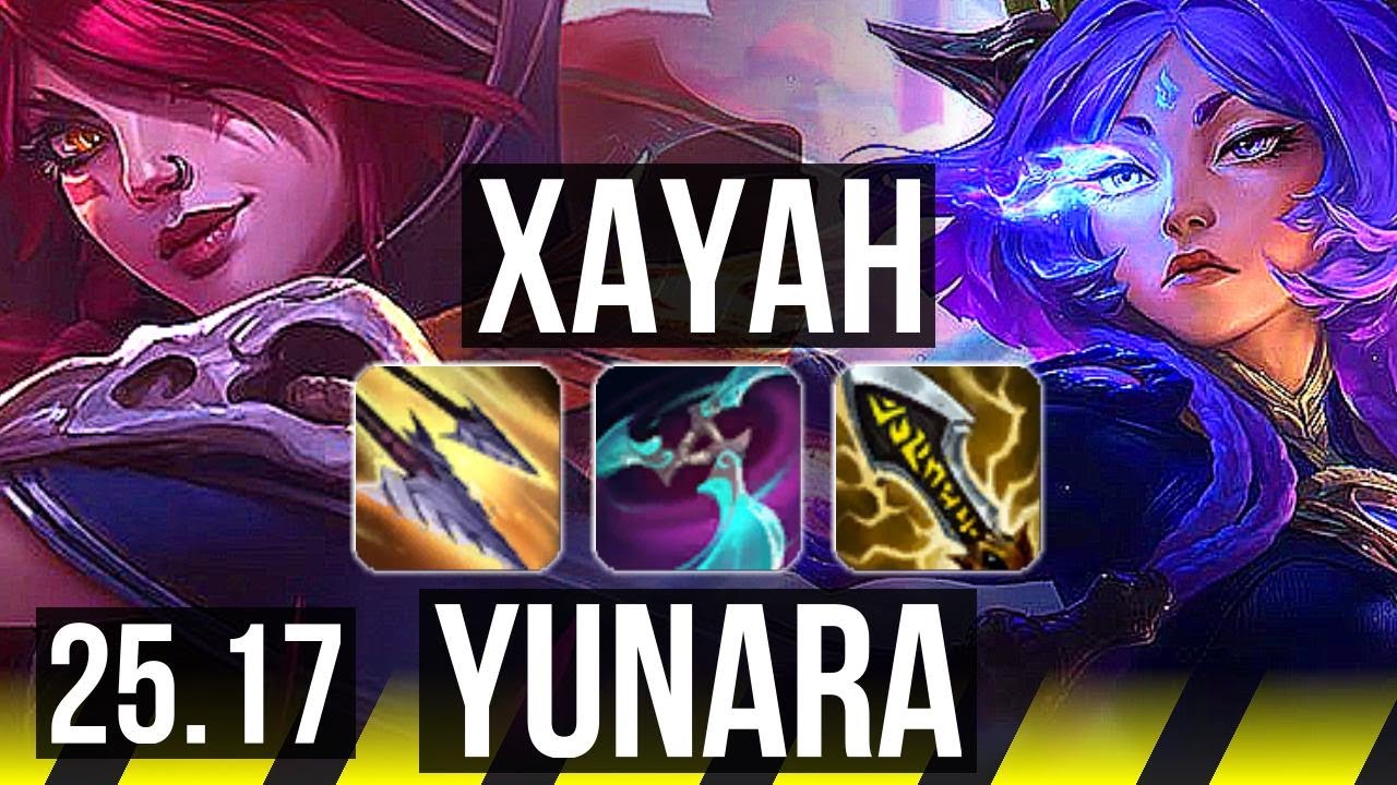 XAYAH & Karma vs YUNARA & Sona (ADC) | 13/2/10, Lendário | EUW Desafiante | 25.17