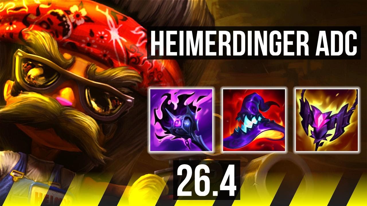 HEIMERDINGER & Yuumi vs SENNA & Tahm Kench (ADC) | 60K Dano, Good KDA: 26/3/13 | EUW Mestre | 26.4
