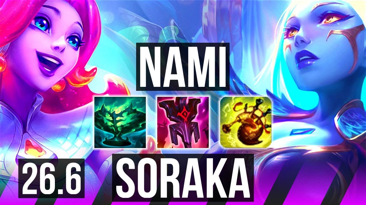 NAMI & Sivir vs SORAKA & Nilah (SUP) | 18K Dano | EUW Mestre | 26.6