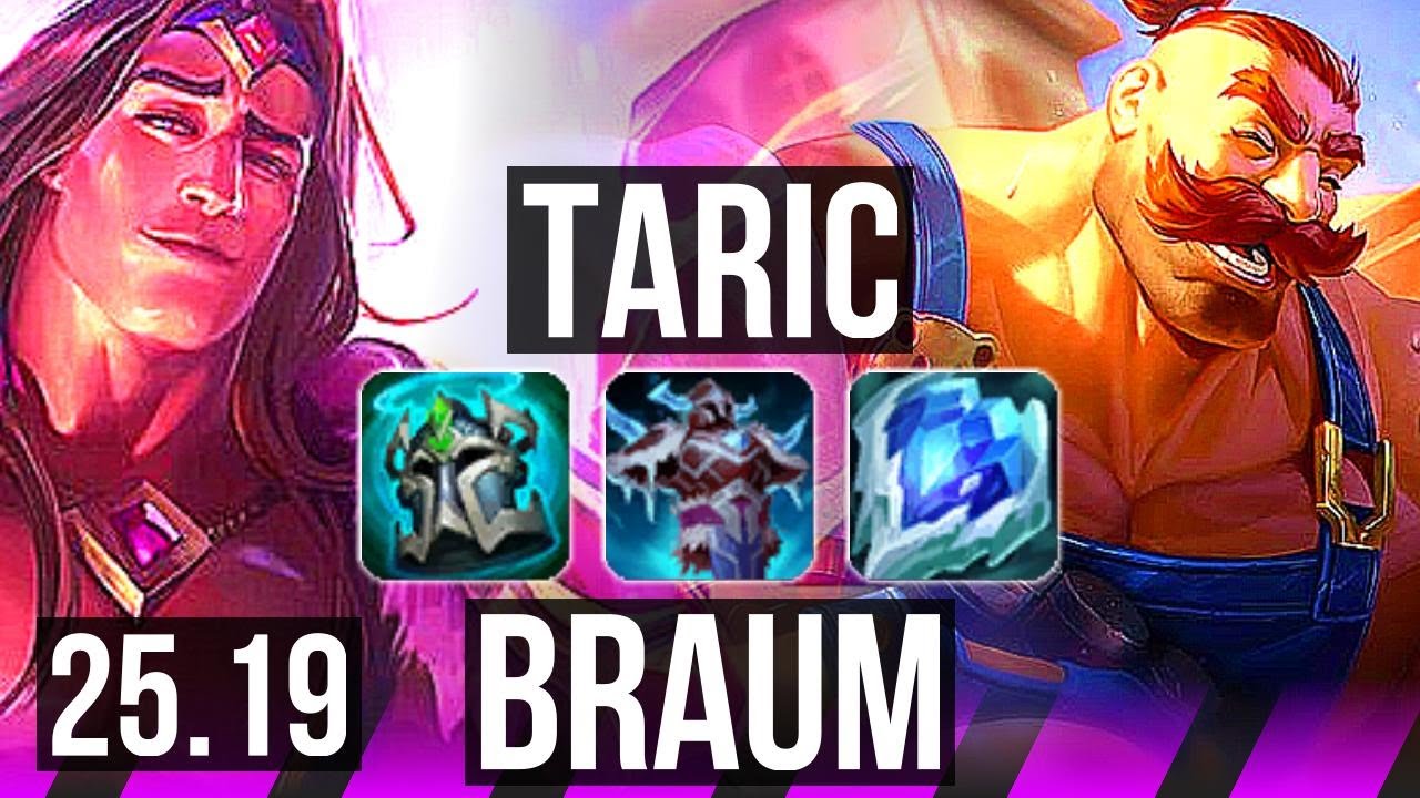 TARIC & Yasuo vs BRAUM & Ashe (SUP) | Rank 1 Taric, 69% winrate, 14k Dano | EUNE Desafiante | 25.19
