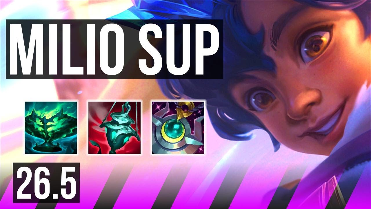 MILIO & Lucian vs NAMI & Caitlyn (SUP) | Good KDA: 2/1/23, 10K Dano | TR Grão-Mestre | 26.5