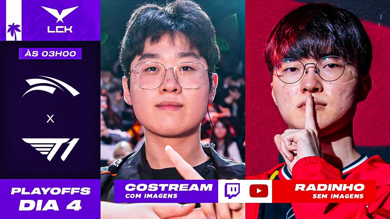 📻 RADINHO LCK: T1 x HLE | Playoffs – Dia 4 | ILHA DAS LENDAS !cupom !sadia !grupo !kbmidl