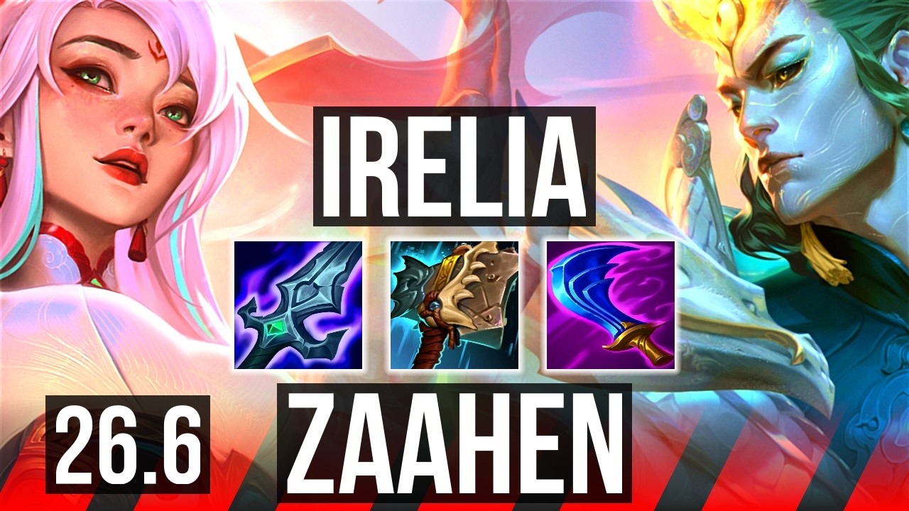 IRELIA vs ZAAHEN (TOP) | KR Grão-Mestre | 26.6