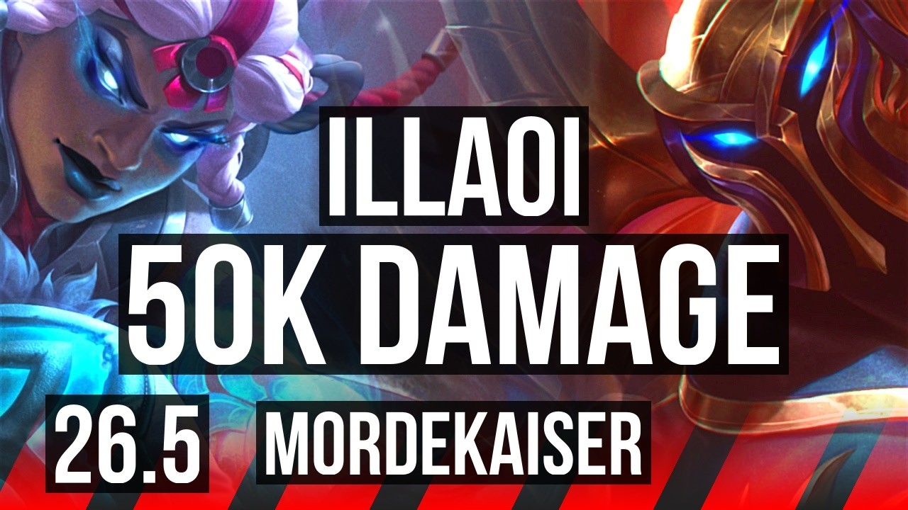 ILLAOI vs MORDEKAISER (TOP) | 50K Dano | EUNE Mestre | 26.5