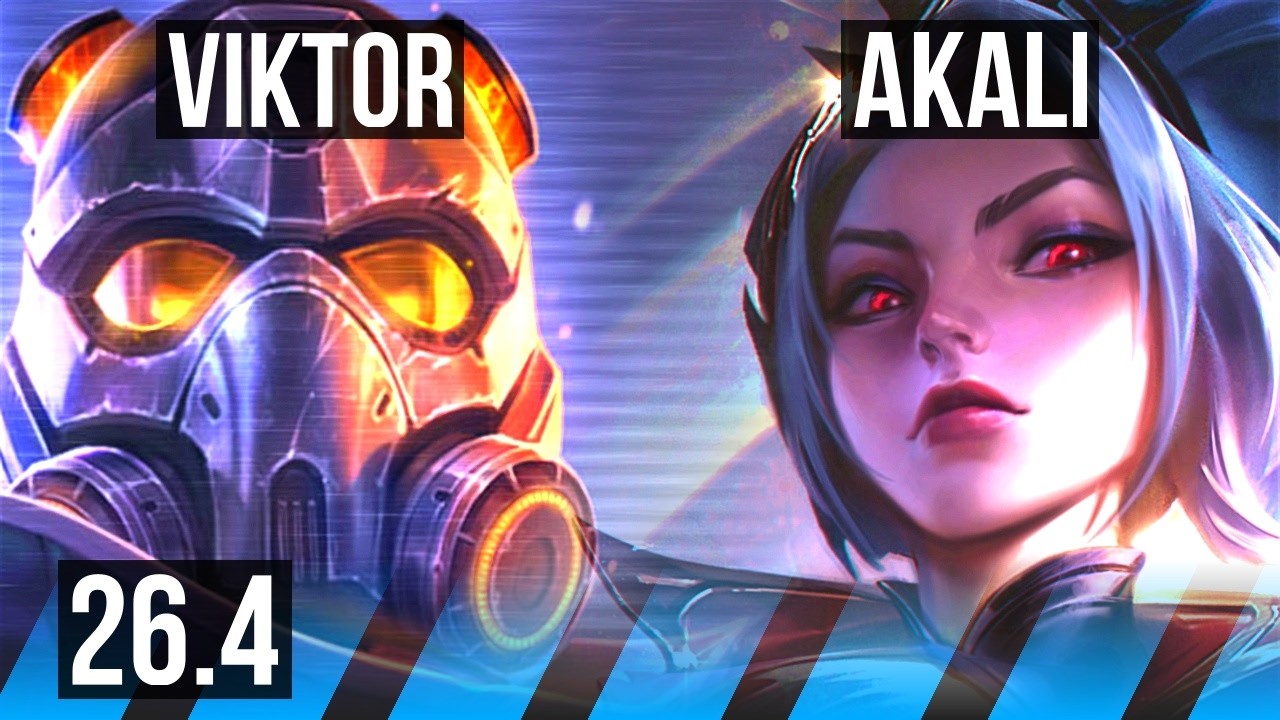 VIKTOR vs AKALI (MID) | KR Mestre | 26.4